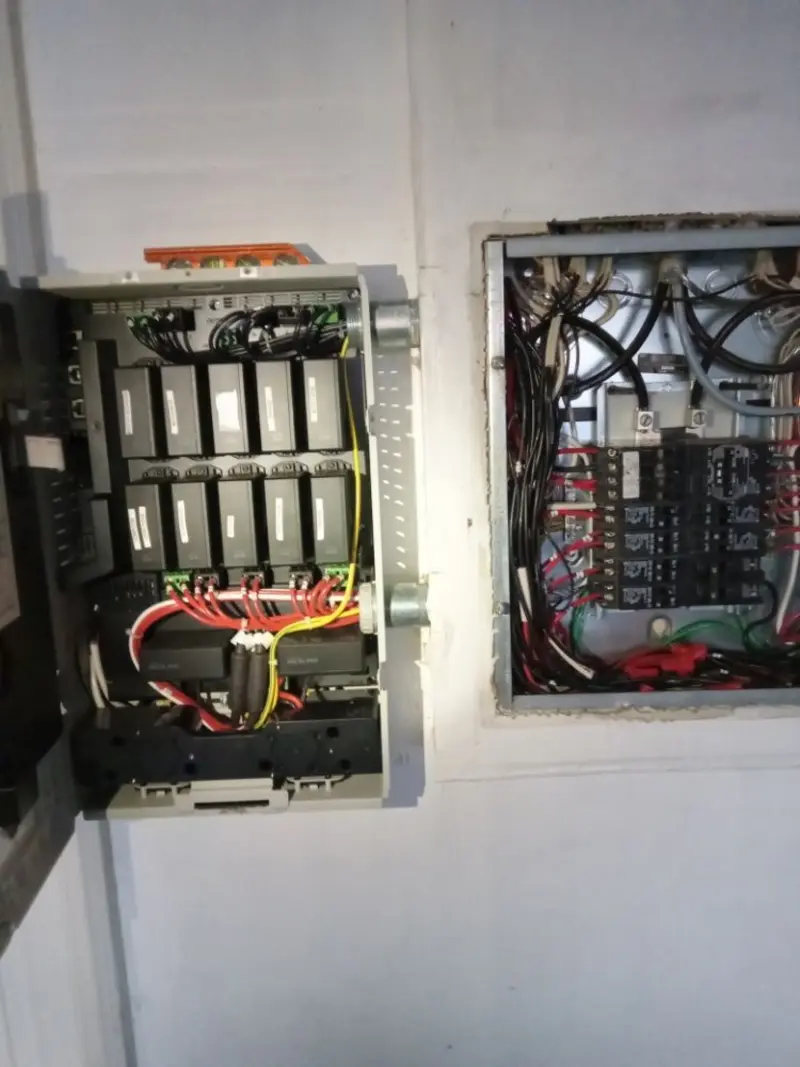 Electrical panel upgrade completed for Security Camera Wiring in Tonganoxie